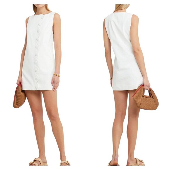 Kourt Jasen Dress XL NWT | Cream Textured Mini Dress | Retail $148 - Picture 1 of 8